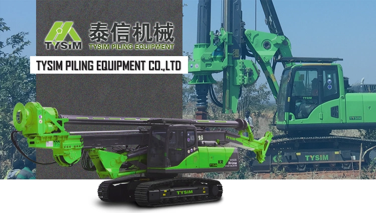 Tysim Kr60A Hydraulic Rotary Bore Mini Piling Rig Driving Machine