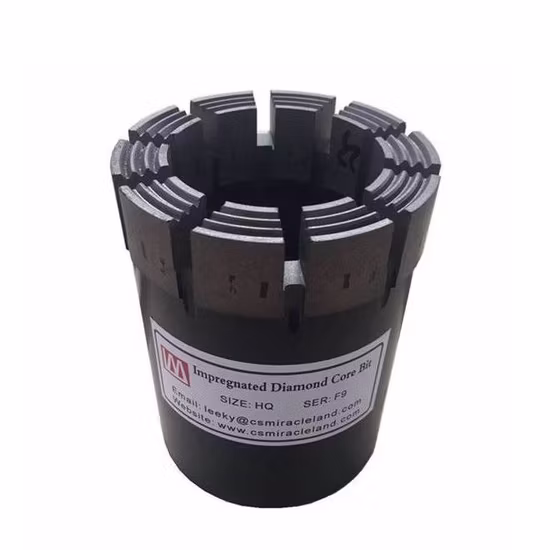 Bq Nq Hq Pq Punte diamantate impregnate per carotiere per Wireline